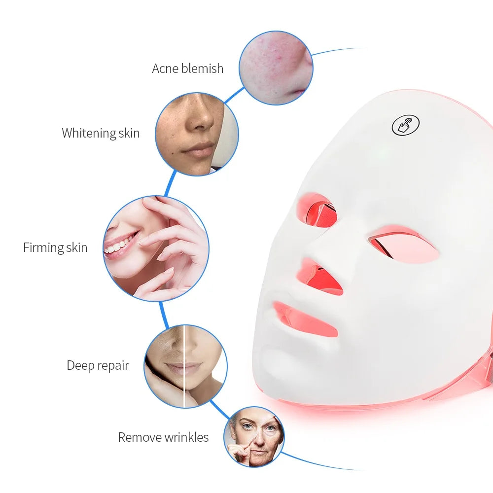 GlowRevive™ LED Magic Mask: 7-Color Skin Rejuvenation for Ageless Beauty